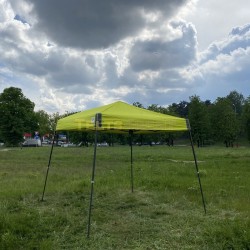 Telts 3x3m elektro zaļa (lietota)